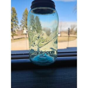 Antique Rare Qt Fruit Jar Ball Mason rb 234-5
